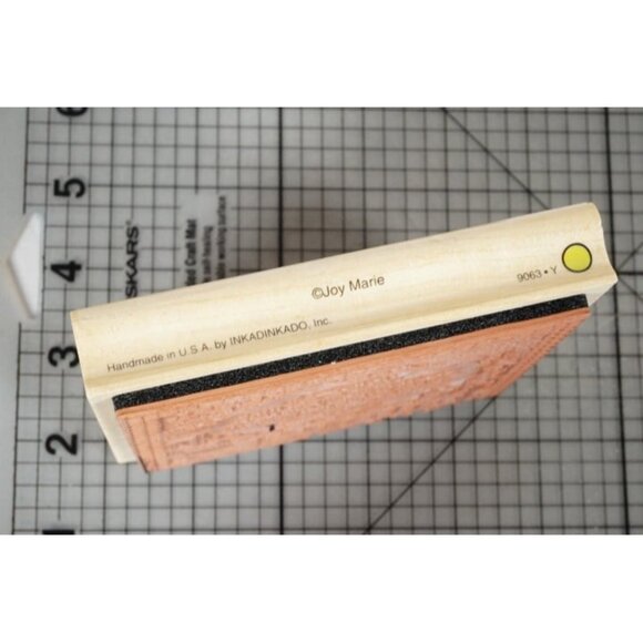 INKADINKADO "Joy Marie" Simple Pleasures Saying Wood Mounted Rubber Stamp 9063-Y - Picture 4 of 5